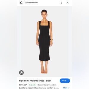 GALVAN LONDON MAXI DRESS.